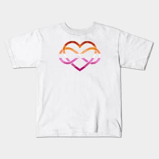 Polyamory Heart - Lesbian Pride Kids T-Shirt